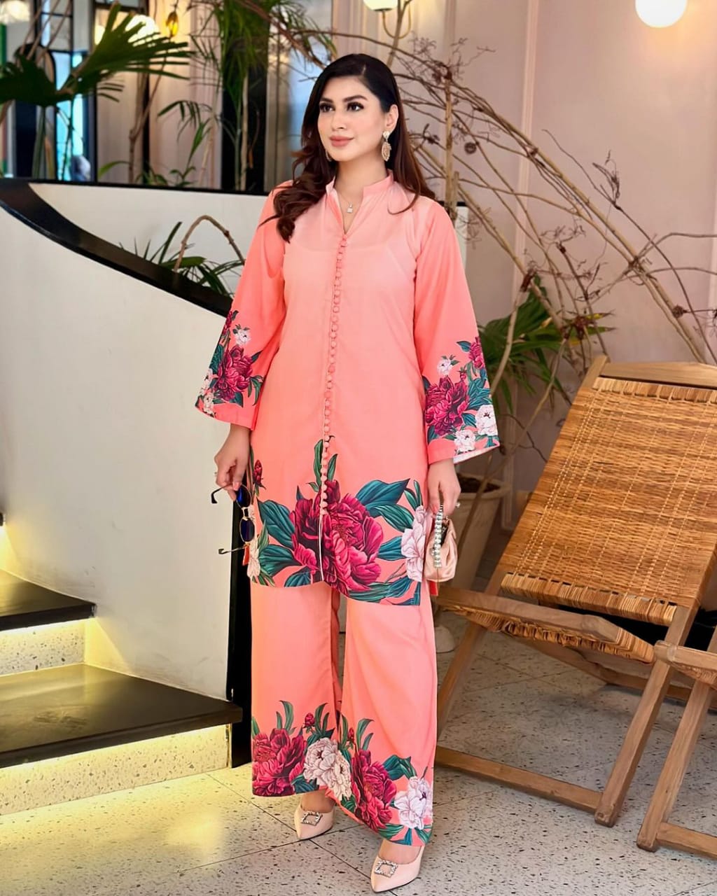 ANAYA FLORAL PRINTED SILK 2Pcs