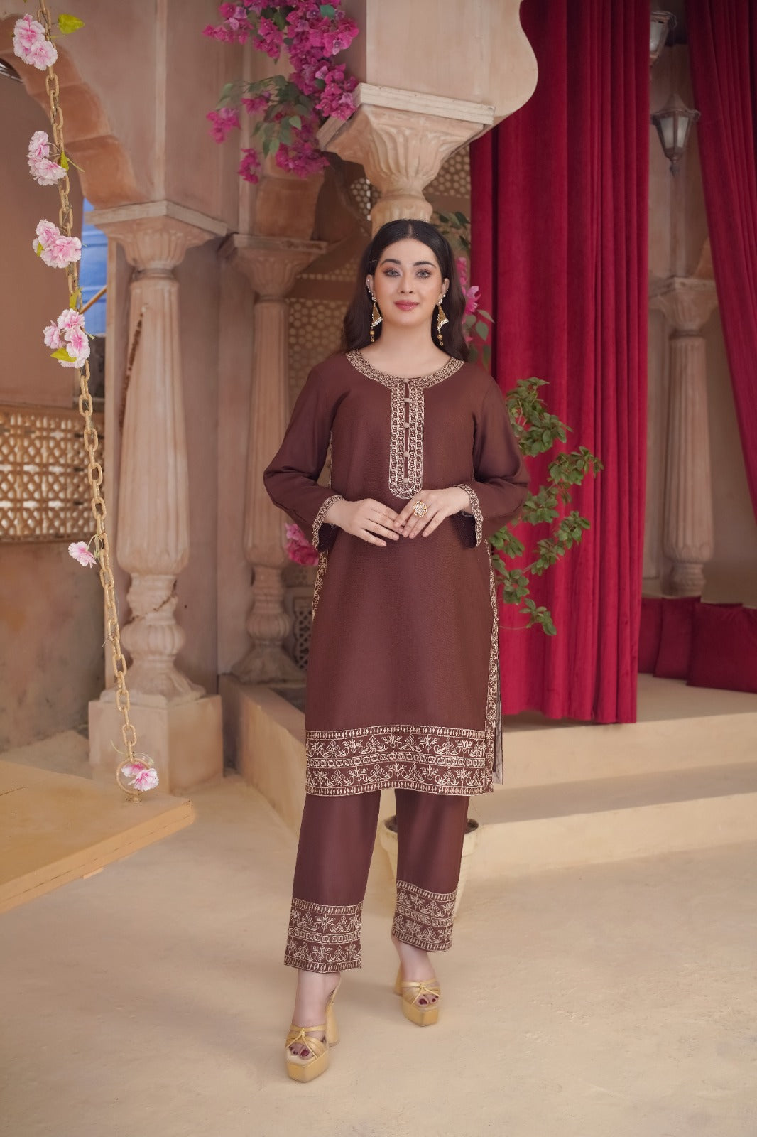 DHANAK EMBROIDERY 2PC