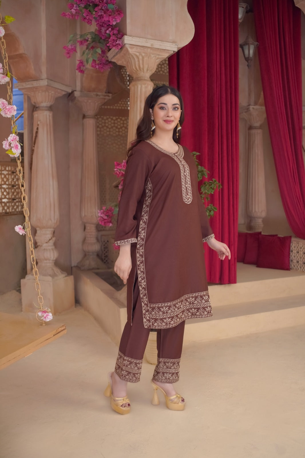 DHANAK EMBROIDERY 2PC