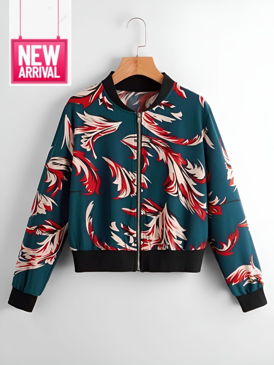 Printed  zipper jacket